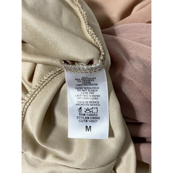 Romantic Rose Mesh Halter Tie Back Bodycon Midi Dress Burnout - Picture 12 of 12